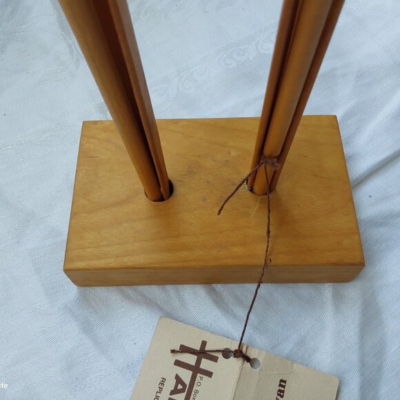 Vintage 1989 handcrafted wood cattail sculpture from Saskatchewan Byron Hansen - Picture 8 of 10